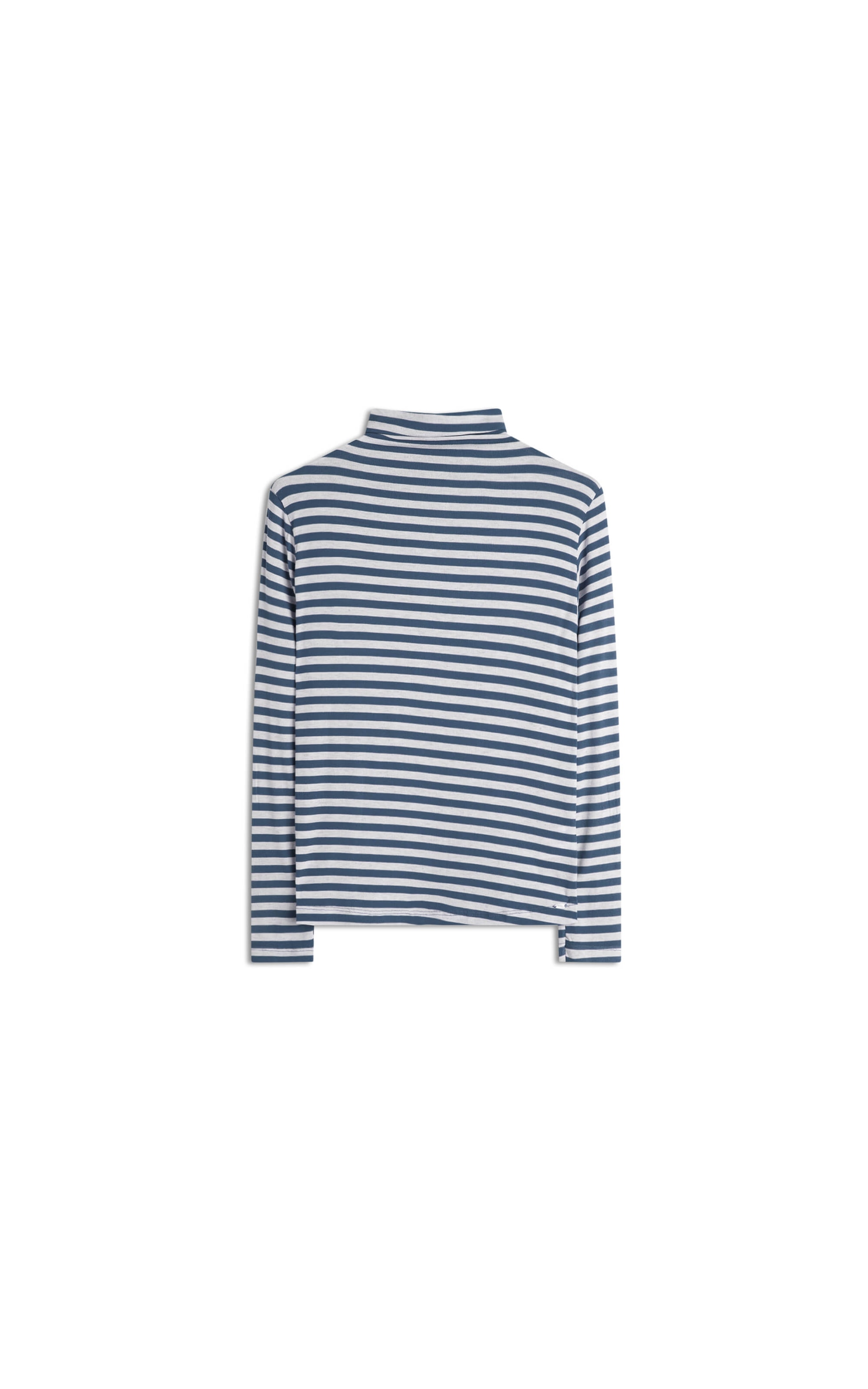 Blusa Julie Listrada Ml Azul Jeans