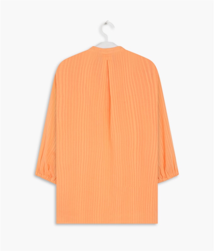  Blusa Kali Stripe Voil de Al Laranja