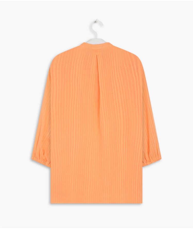  Blusa Kali Stripe Voil de Al Laranja