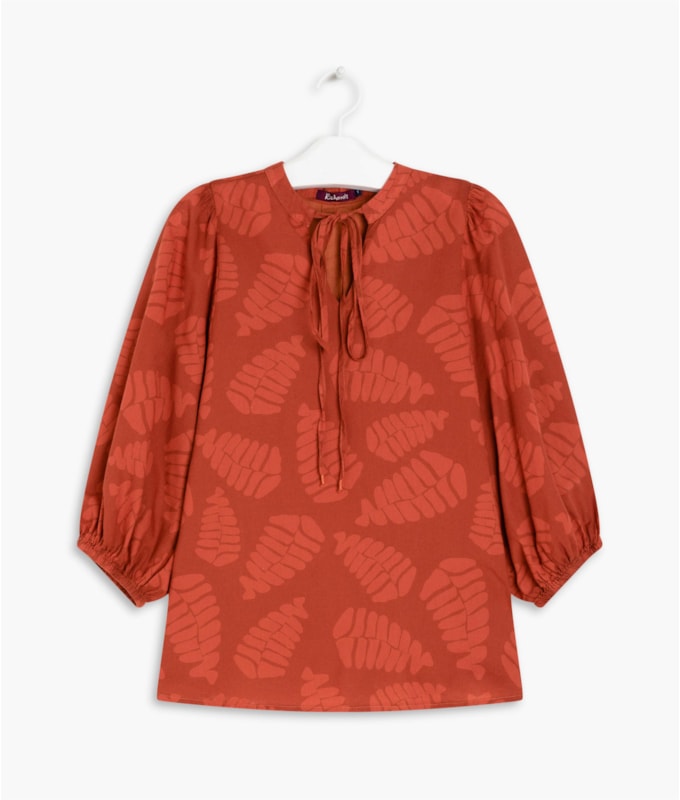 Blusa Kali Voil de Algodão Telha