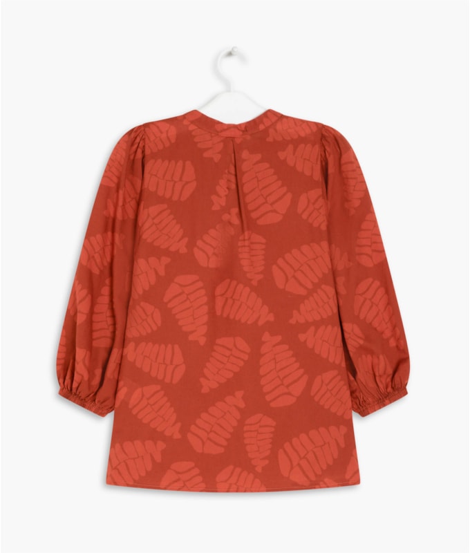 Blusa Kali Voil de Algodão Telha
