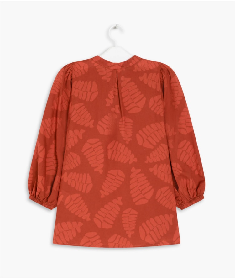 Blusa Kali Voil de Algodão Telha