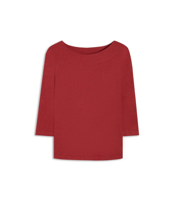 Blusa Kita Linho Sangria