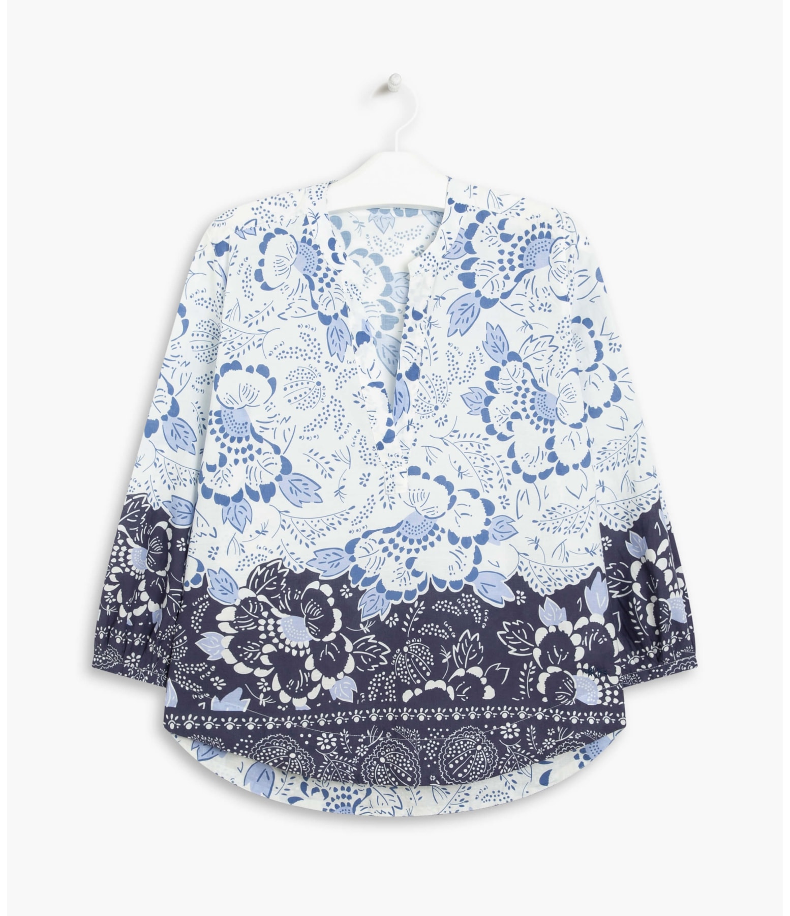 Blusa Lais Bandana Algodão Purple Blue