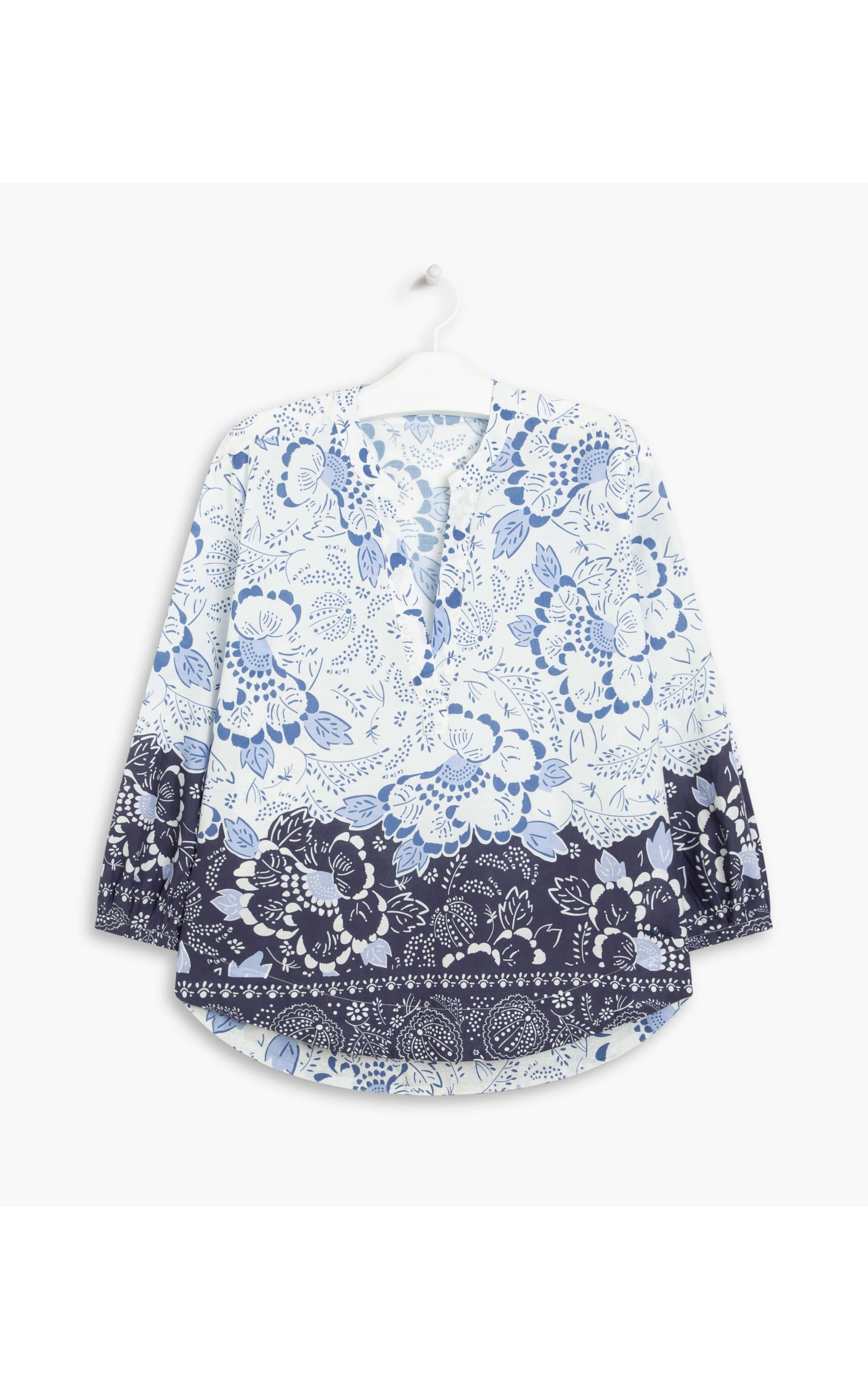 Blusa Lais Bandana Algodão Purple Blue