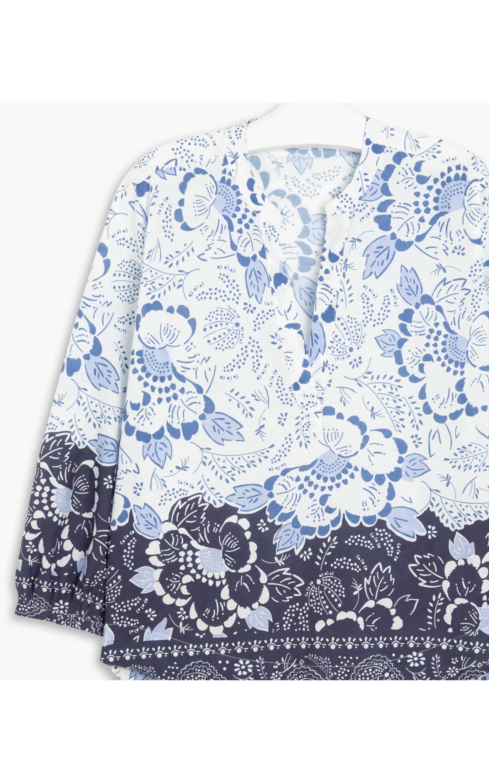 Blusa Lais Bandana Algodão Purple Blue