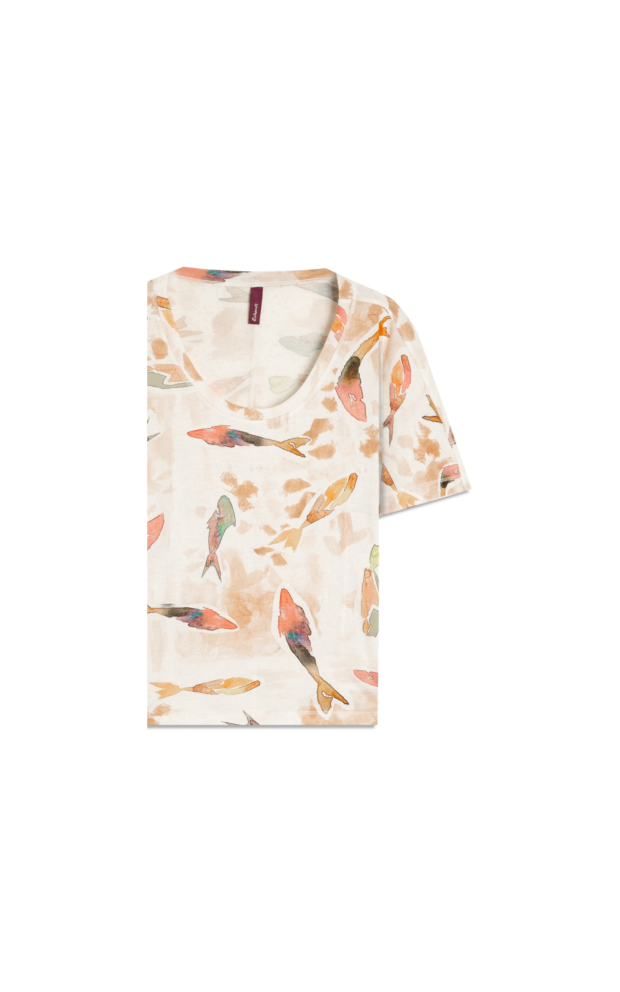 Blusa Lexi Estampa Pesce Lb Marrom