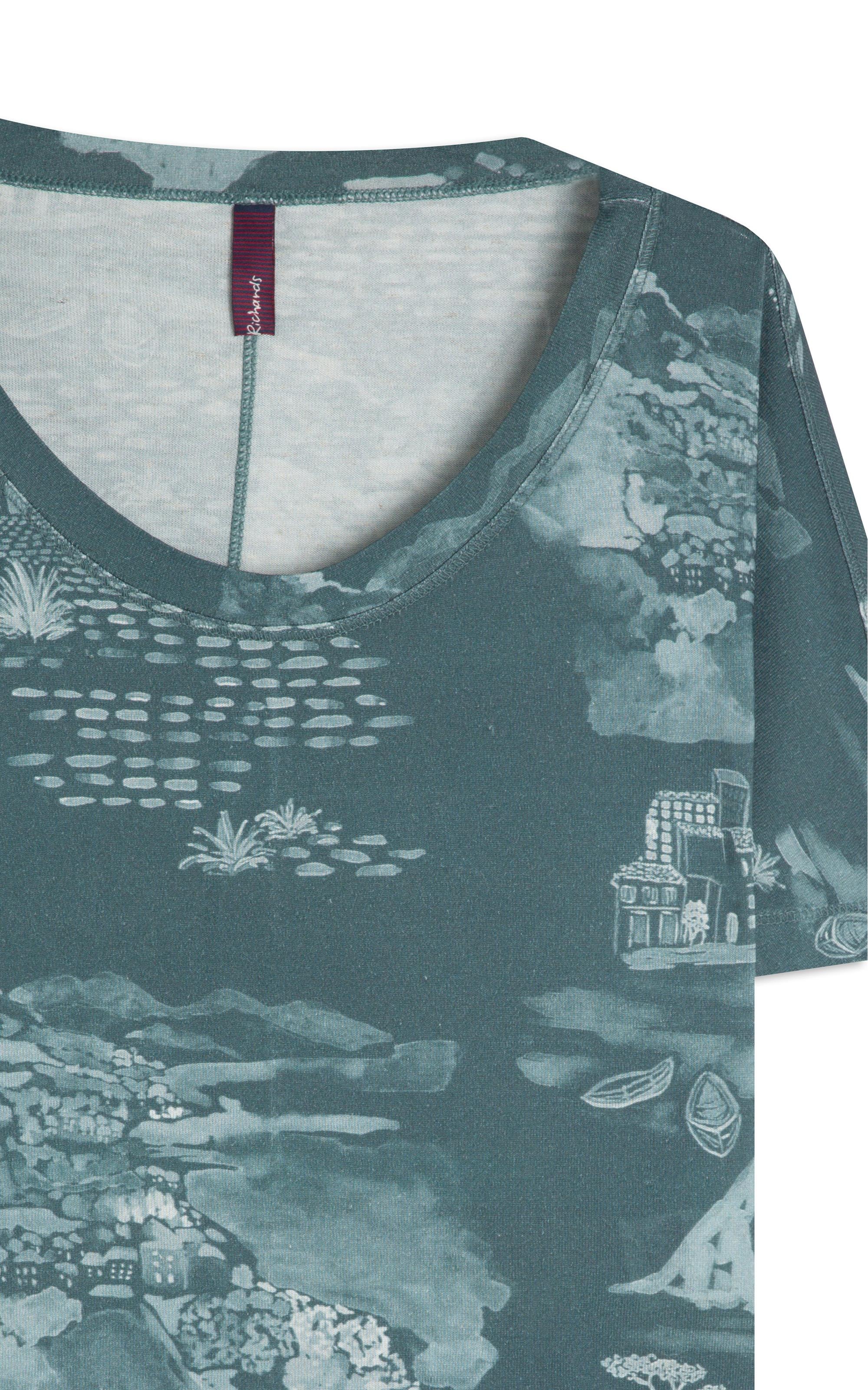 Blusa Lexi Estampa Spiaggia Lb Verde Army