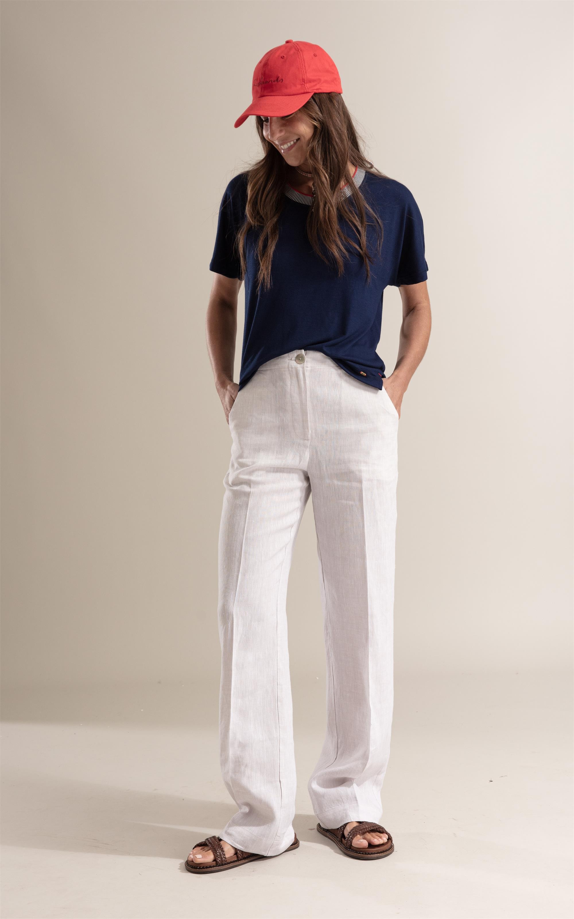 Blusa Lexi Retilínea Friso Marinho