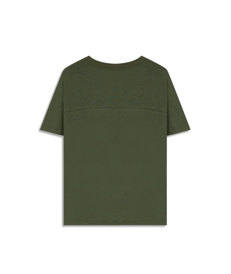 Blusa Lexi Retilinea Lisa Mc Verde Militar