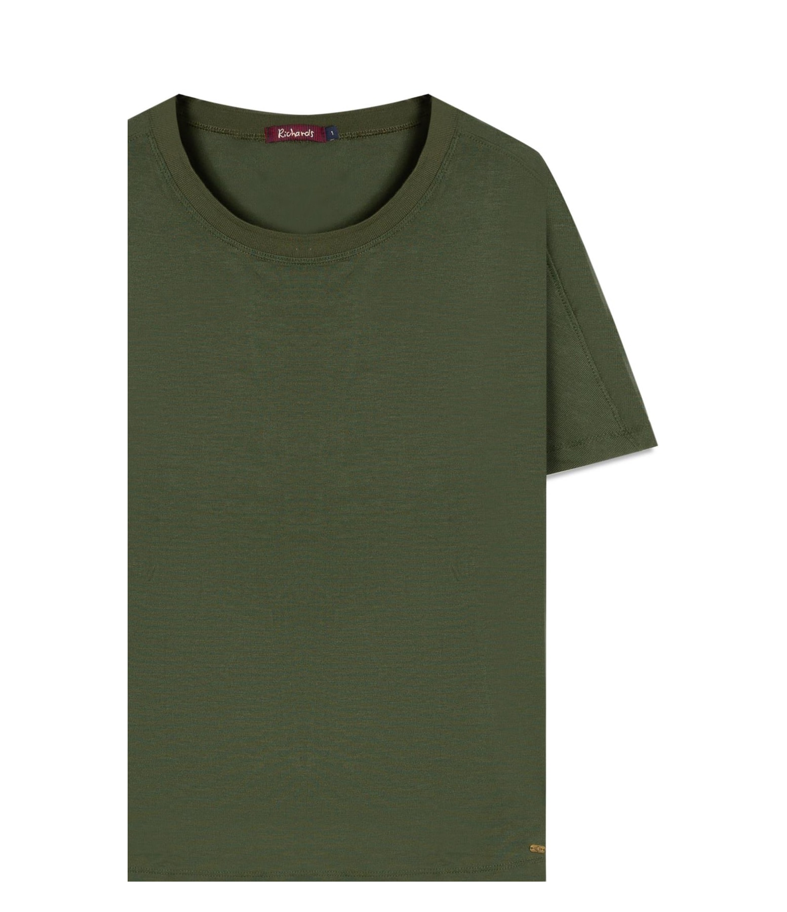 Blusa Lexi Retilinea Lisa Mc Verde Militar