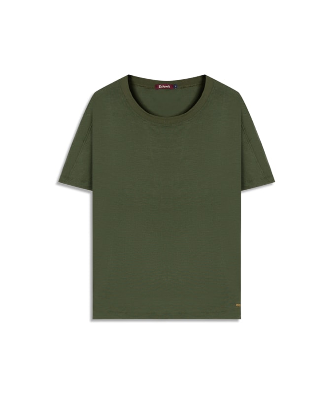 Blusa Lexi Retilinea Lisa Mc Verde Militar