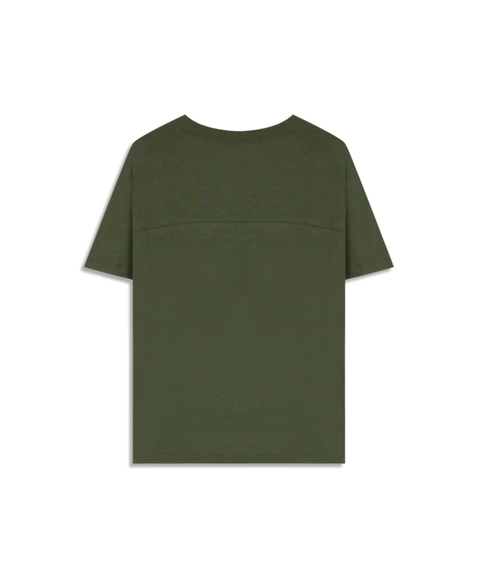Blusa Lexi Retilinea Lisa Mc Verde Militar