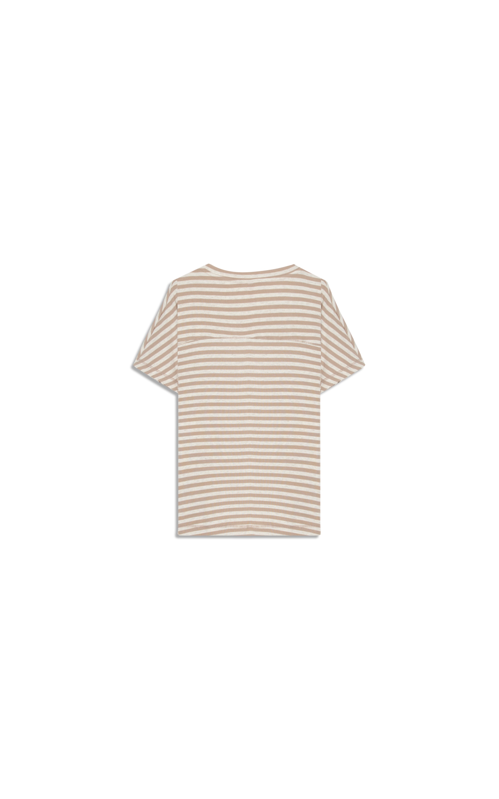Blusa Lexy Listrada Linho Off White
