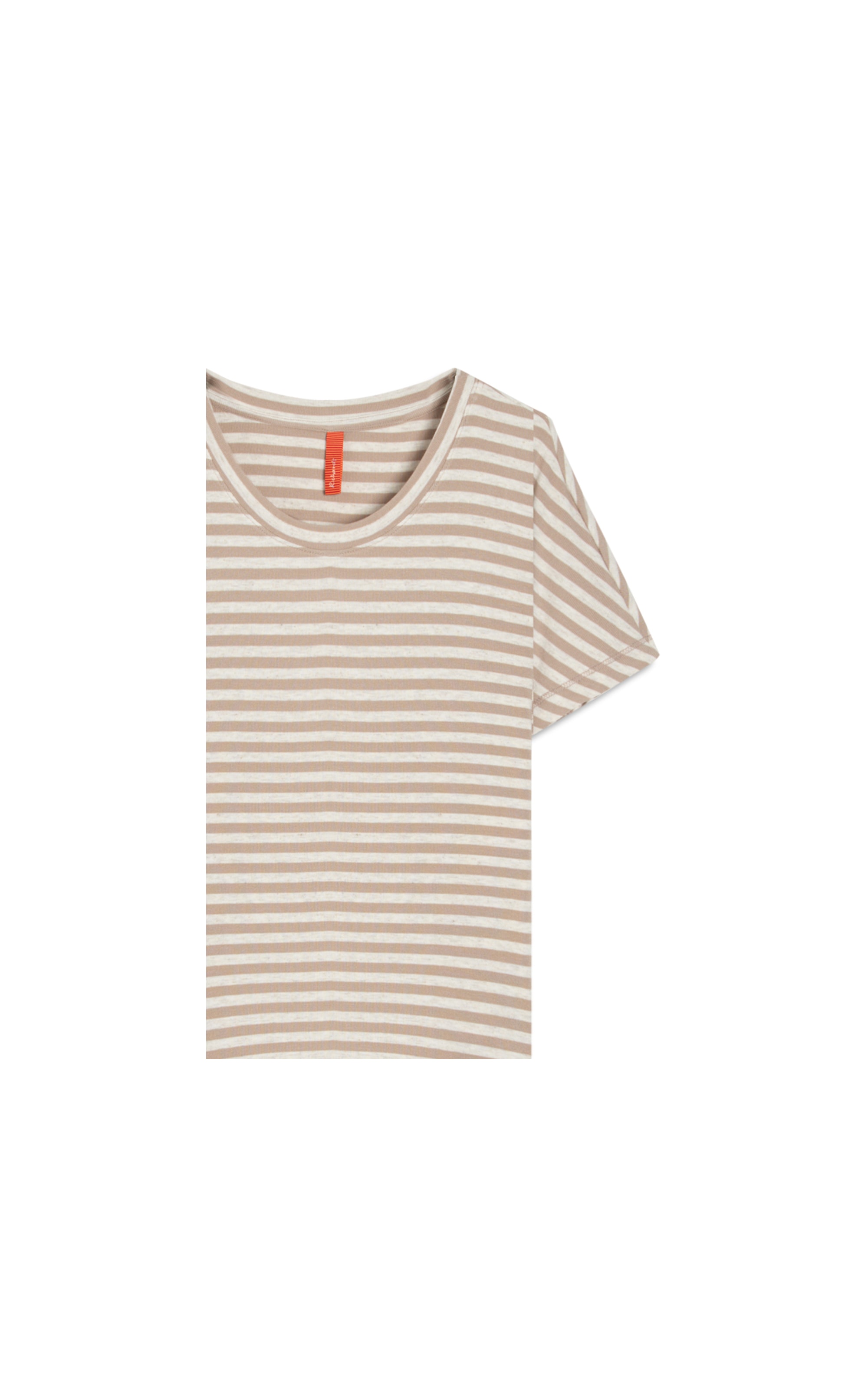 Blusa Lexy Listrada Linho Off White