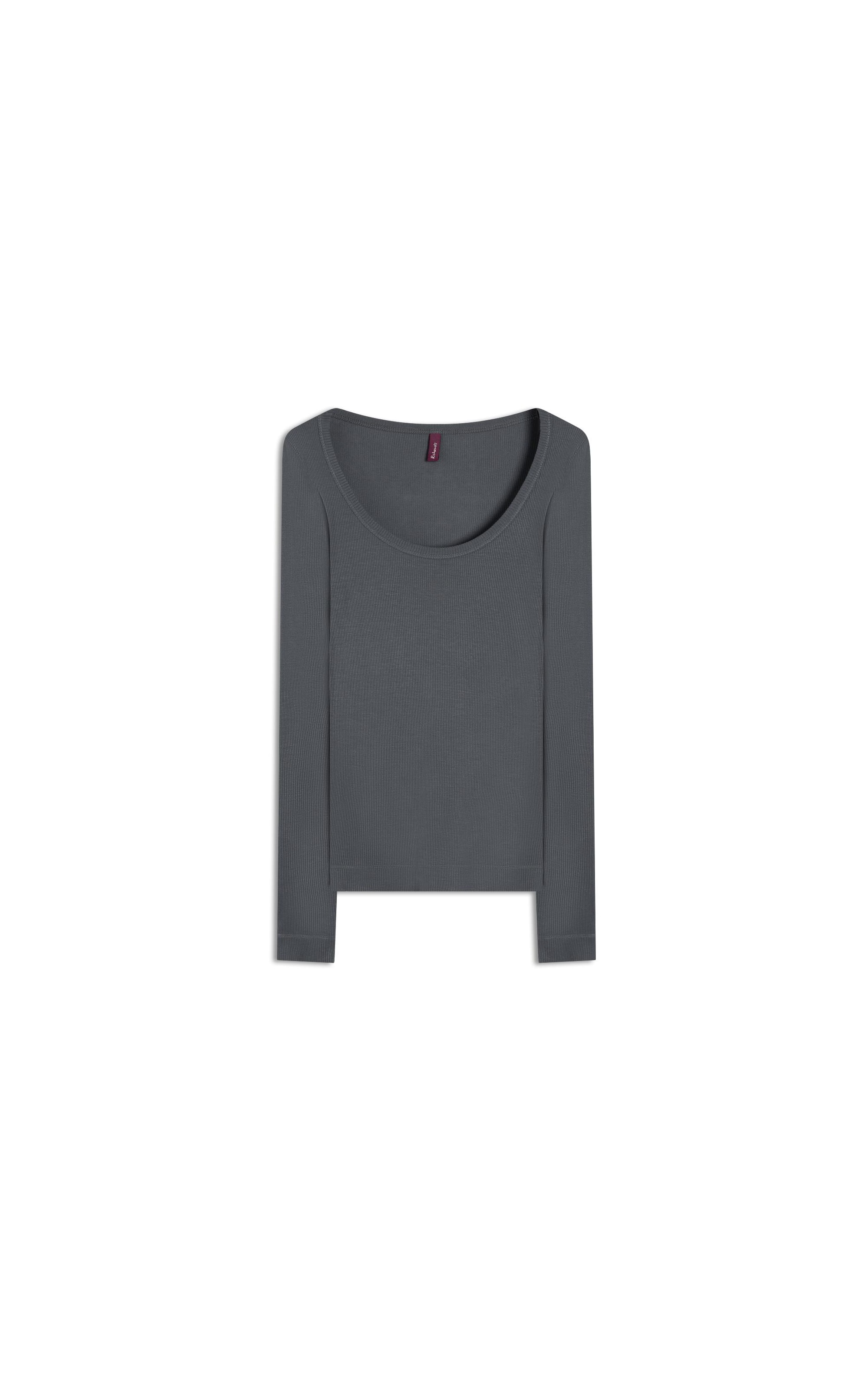 Blusa Ligia Ml Cinza Azulado