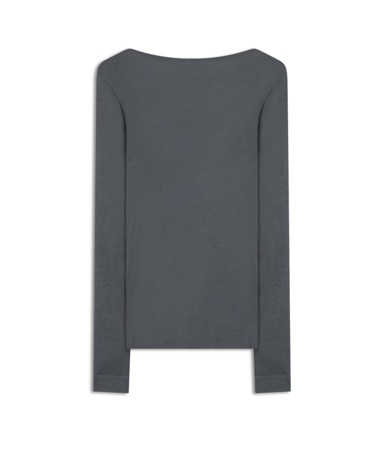 Blusa Ligia Ml Cinza Azulado