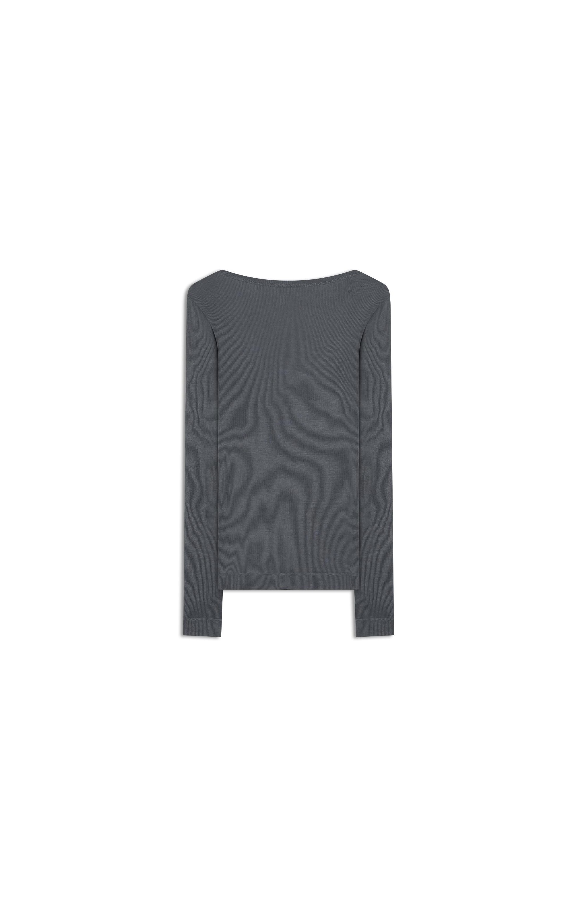 Blusa Ligia Ml Cinza Azulado