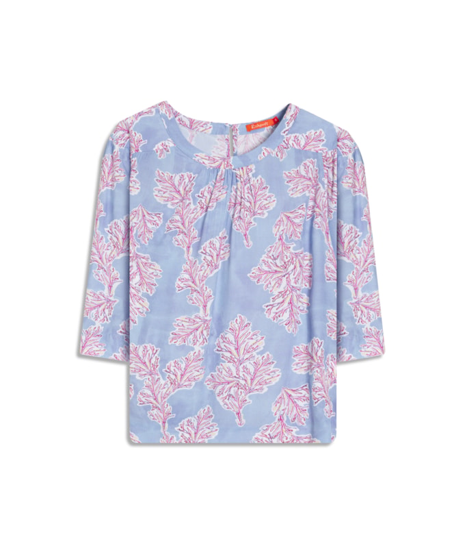 Blusa Lila Algas Azul Chofer