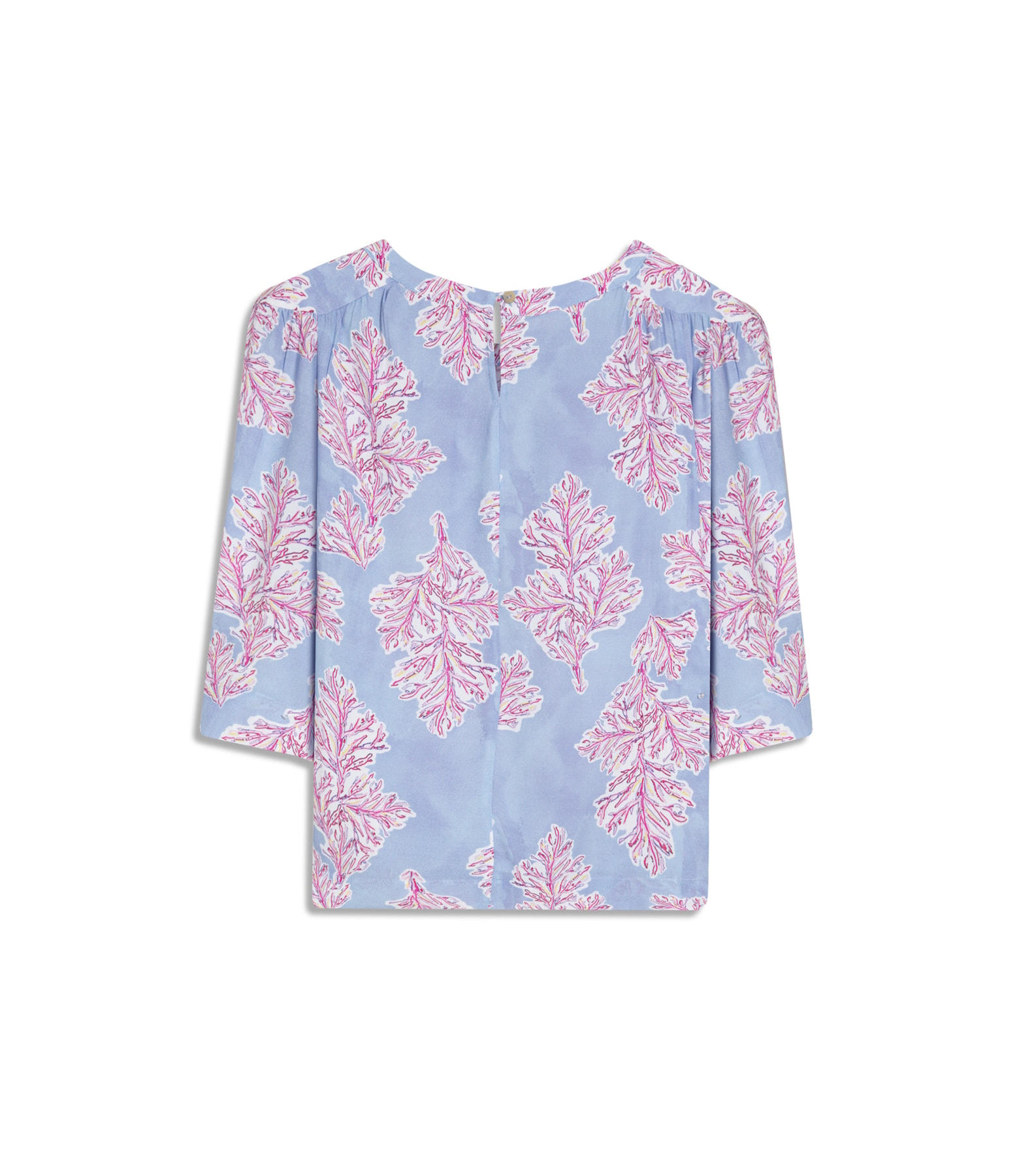 Blusa Lila Algas Azul Chofer