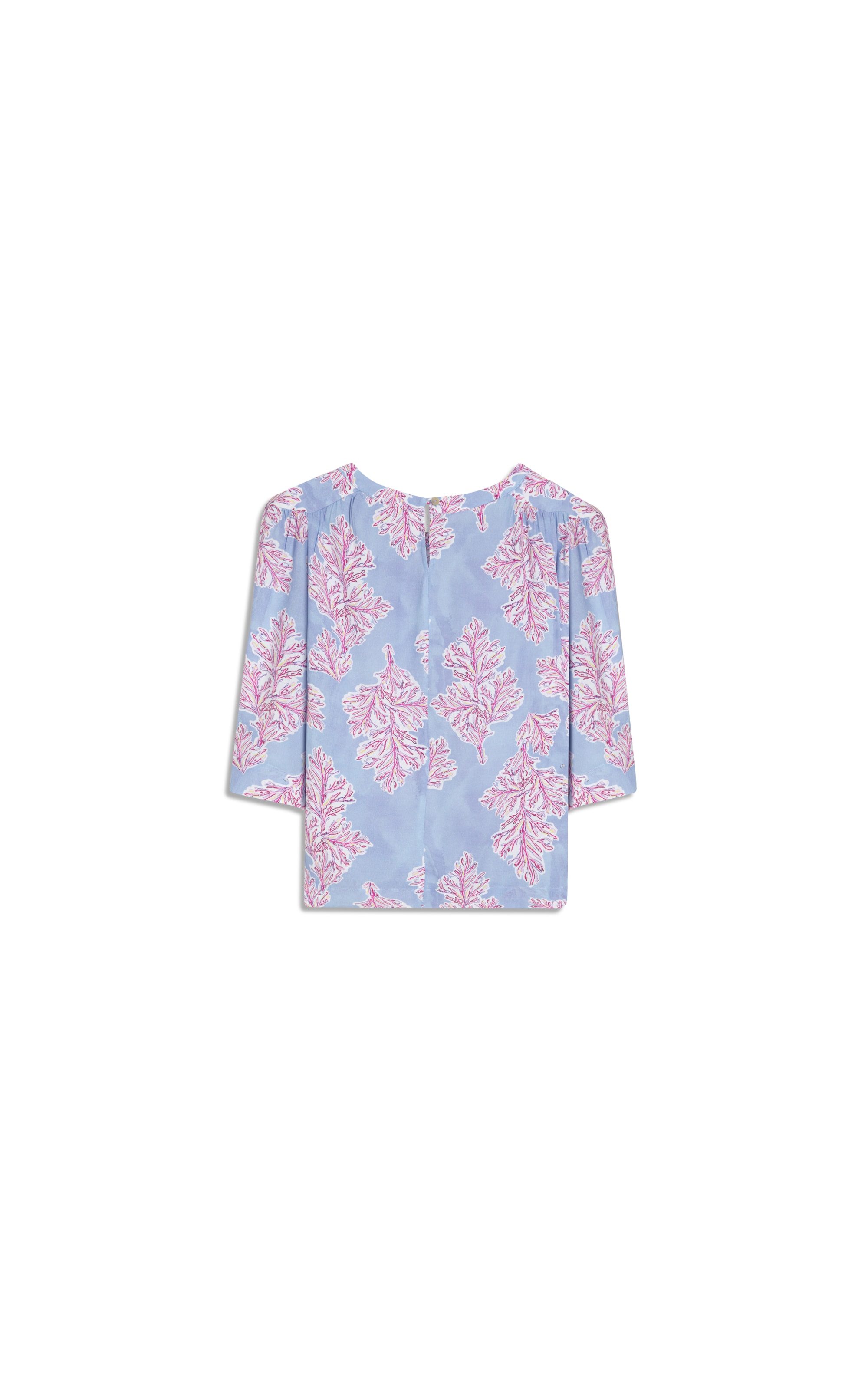 Blusa Lila Algas Azul Chofer
