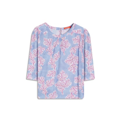 Blusa Lila Algas Azul Chofer
