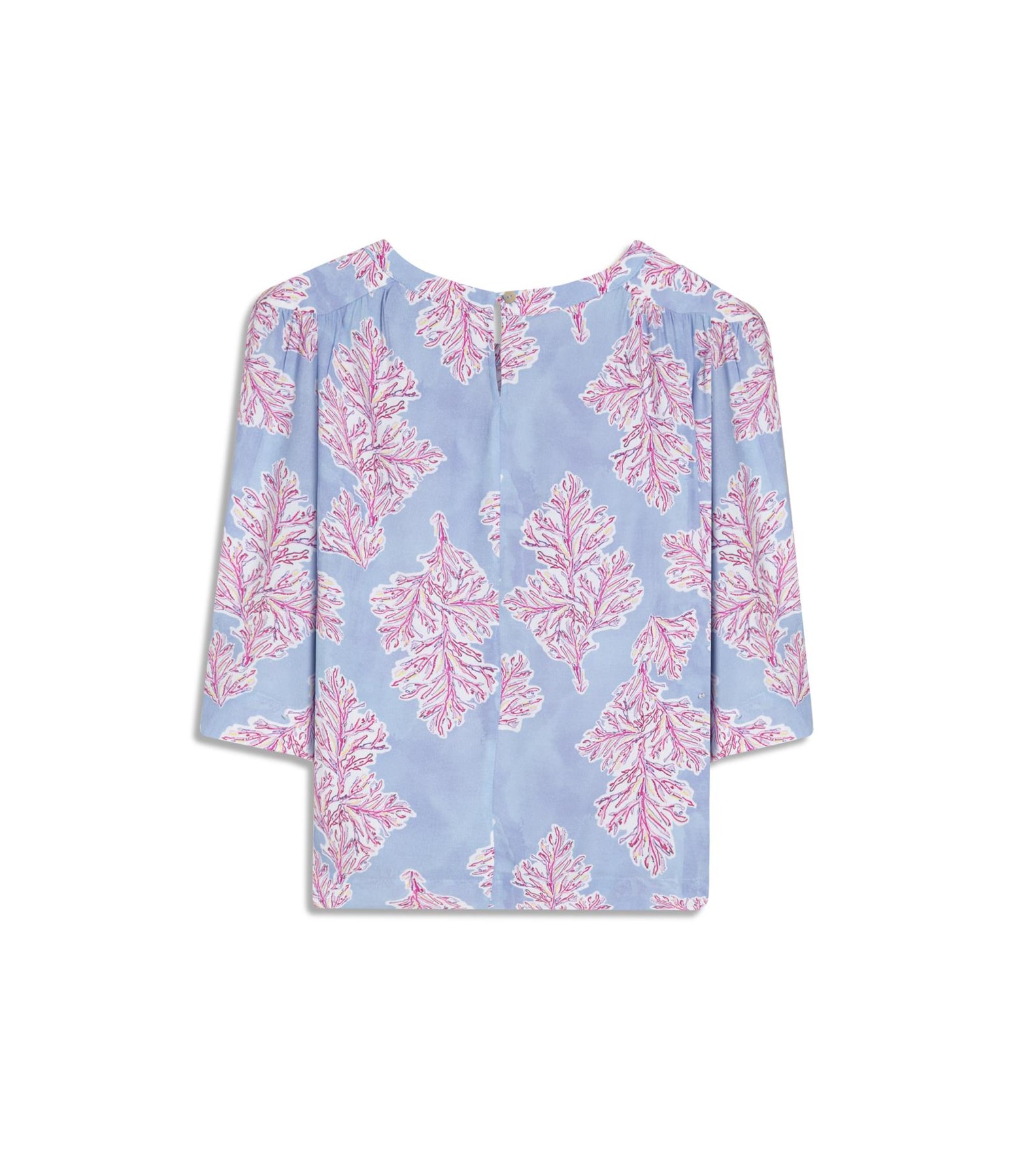 Blusa Lila Algas Azul Chofer