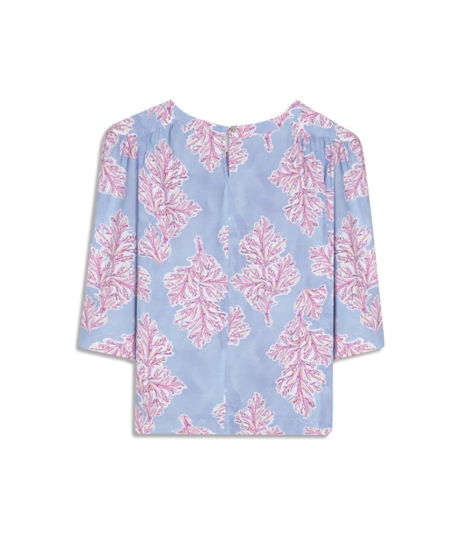 Blusa Lila Algas Azul Chofer