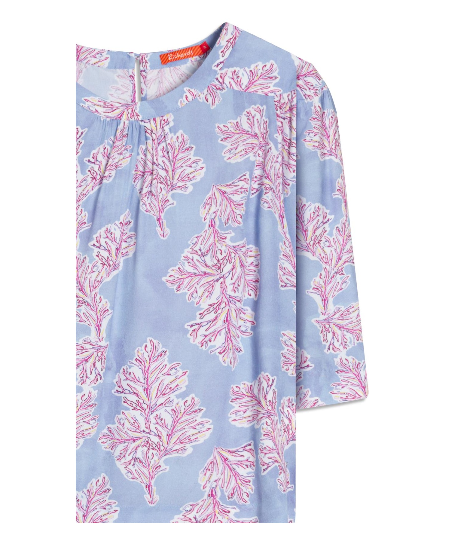 Blusa Lila Algas Azul Chofer