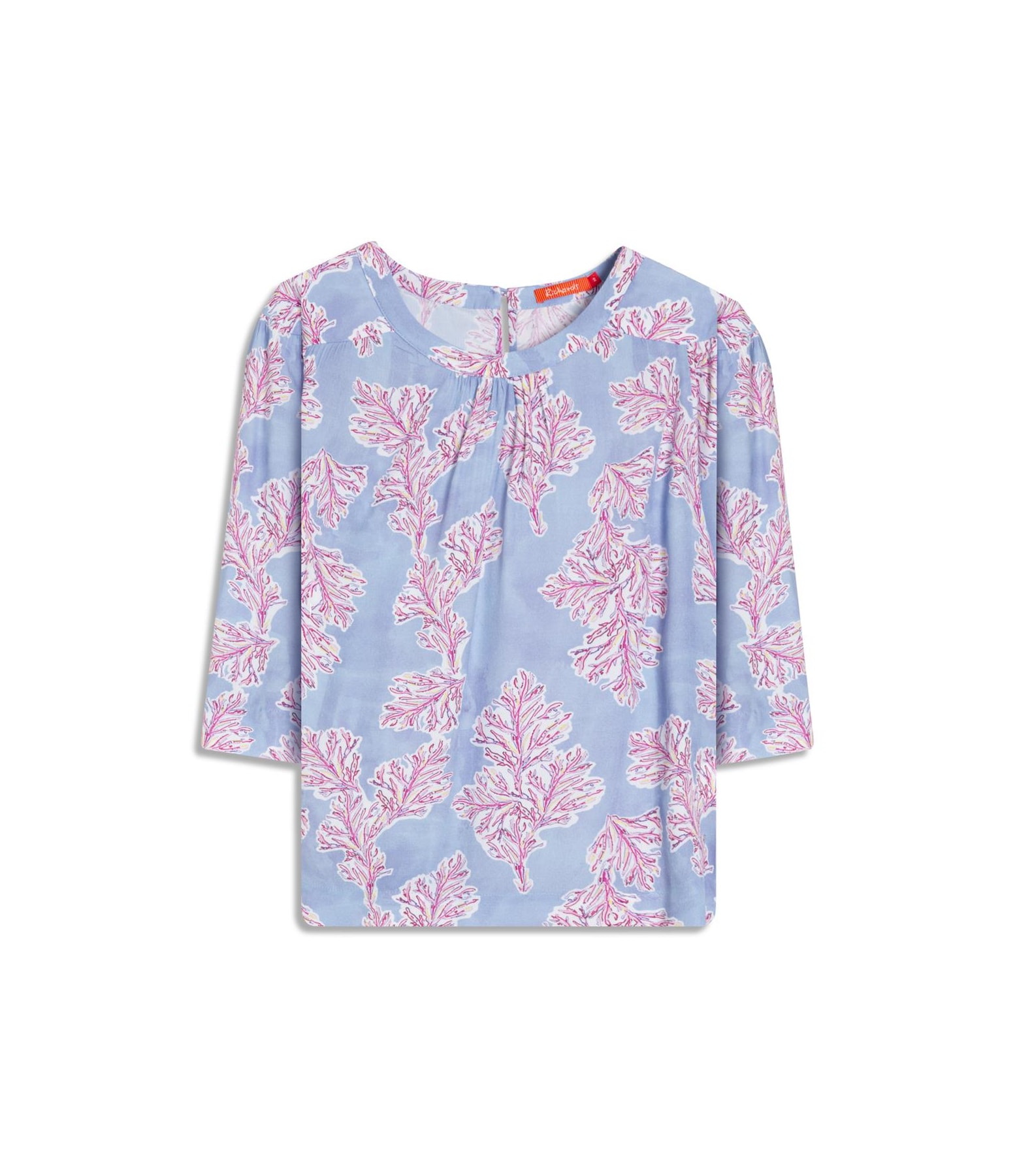Blusa Lila Algas Azul Chofer
