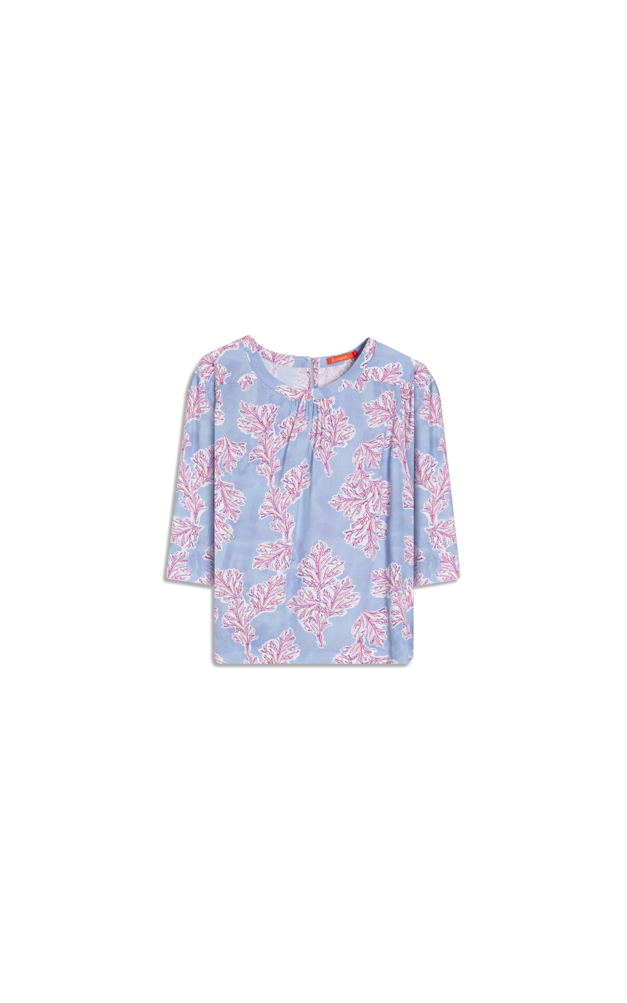 Blusa Lila Algas Azul Chofer