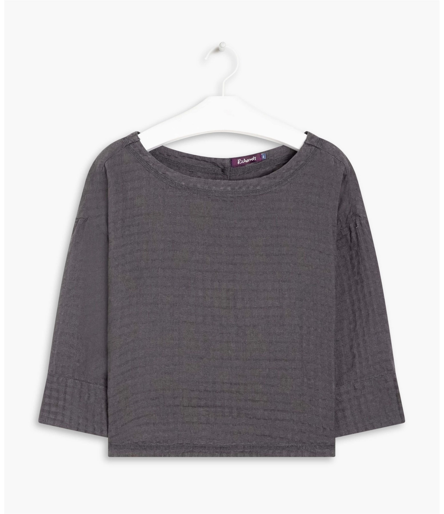 Blusa Linho  Adália Grafite