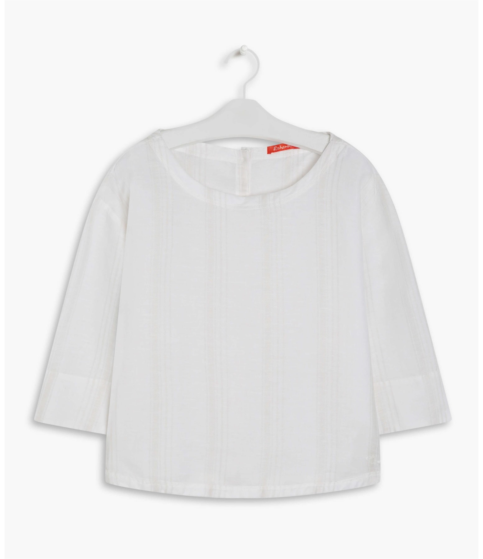 Blusa Linho  Adalia Stripe Branco