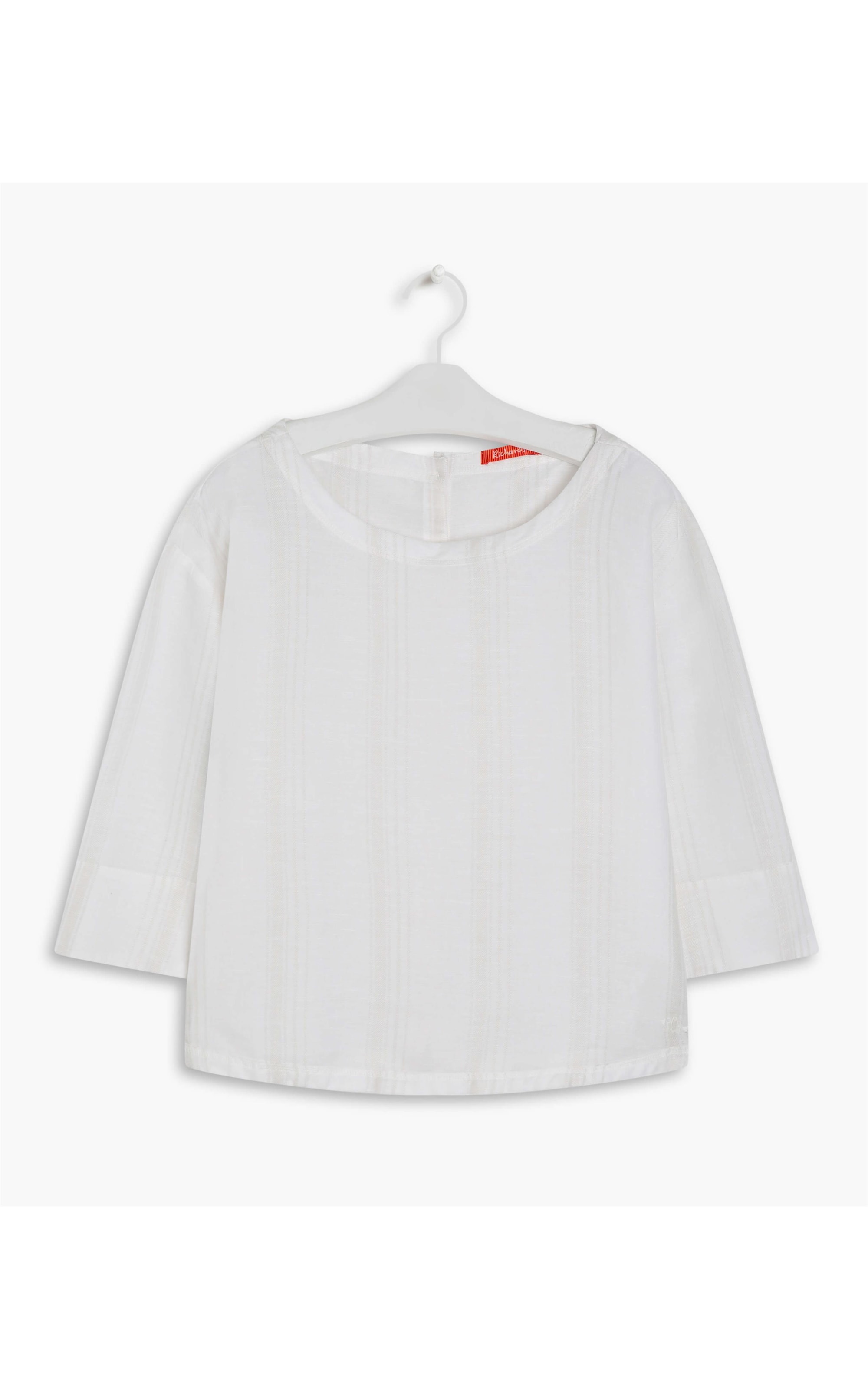 Blusa Linho  Adalia Stripe Branco