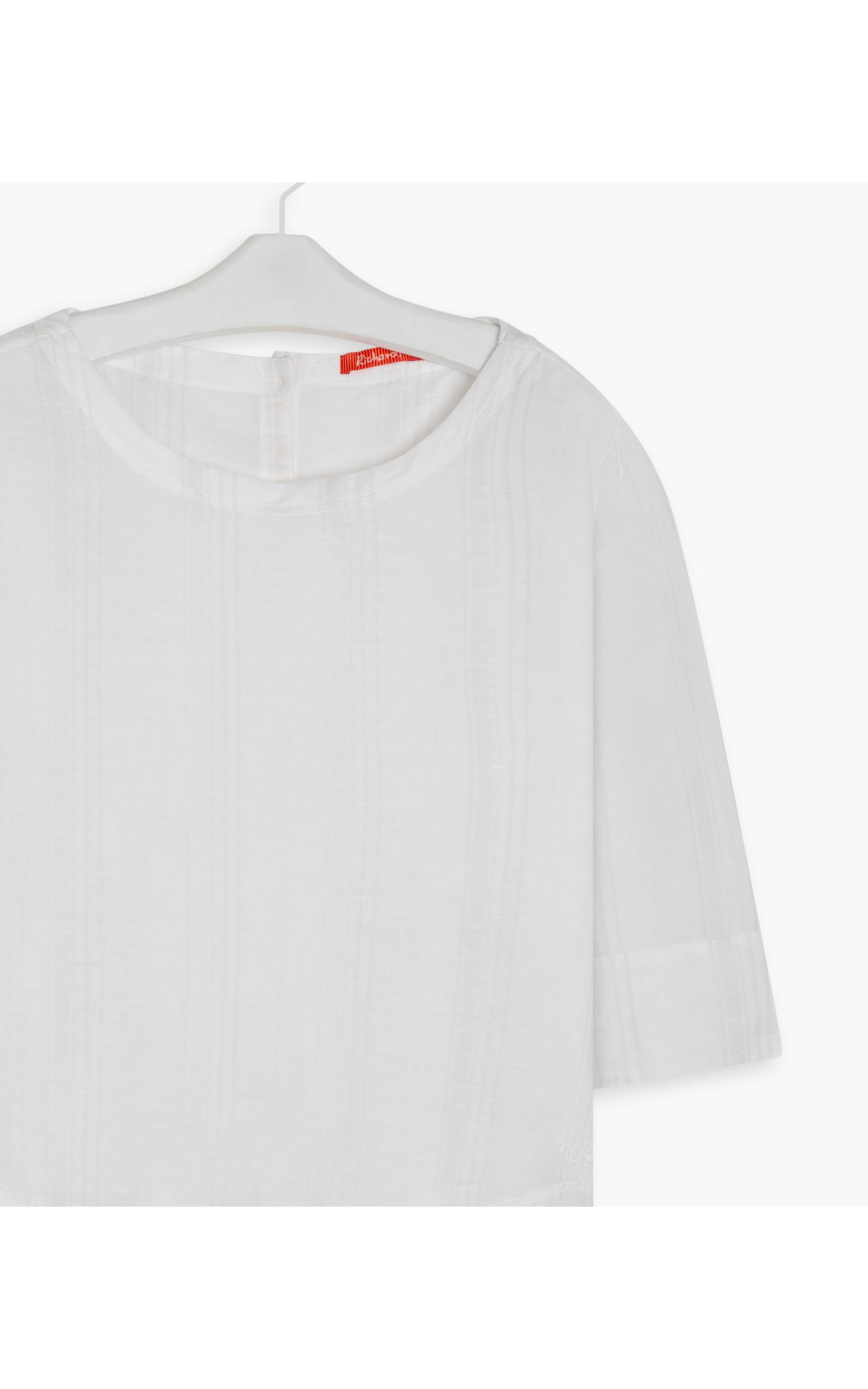 Blusa Linho  Adalia Stripe Branco