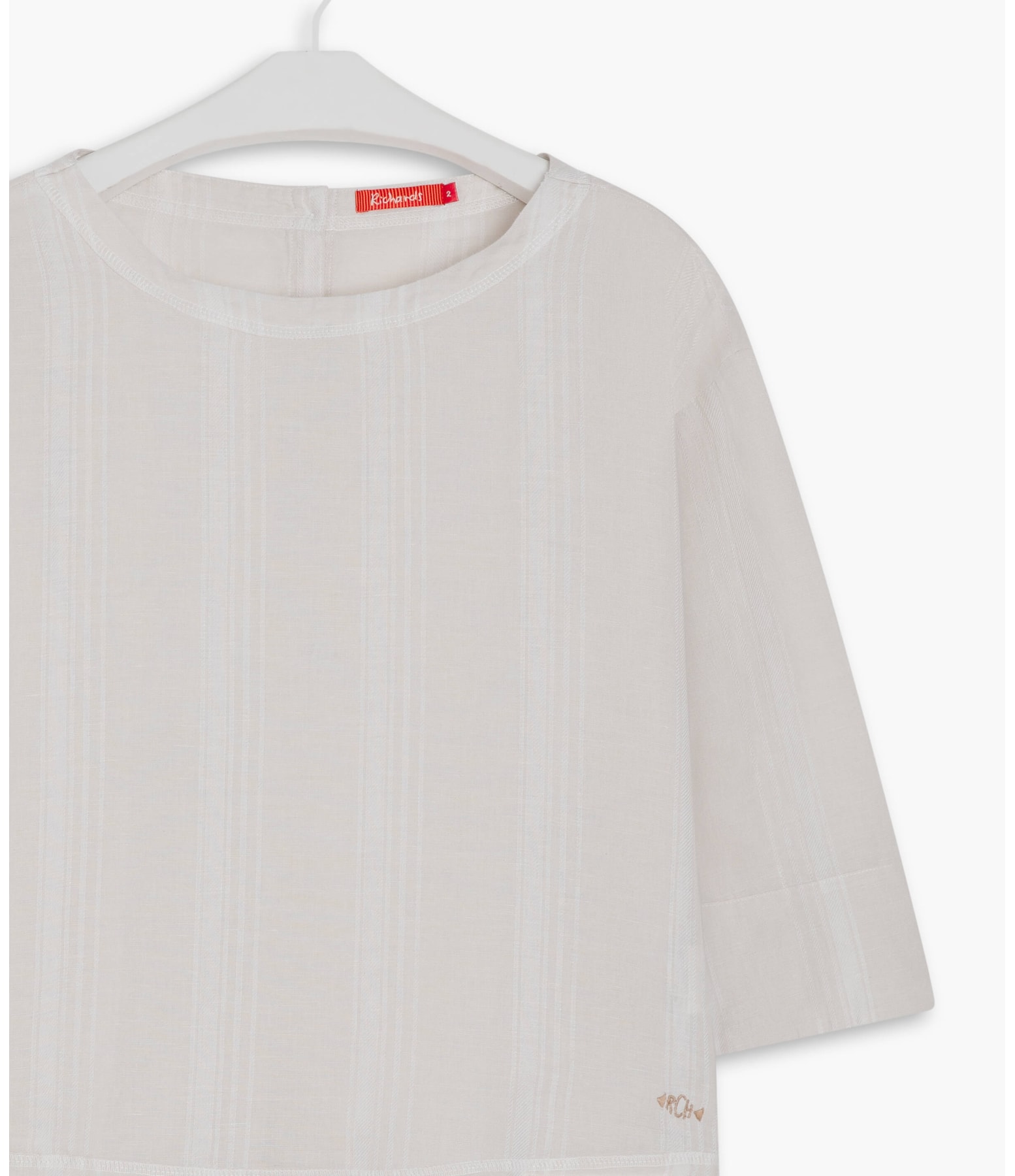 Blusa Linho  Adalia Stripe Natural
