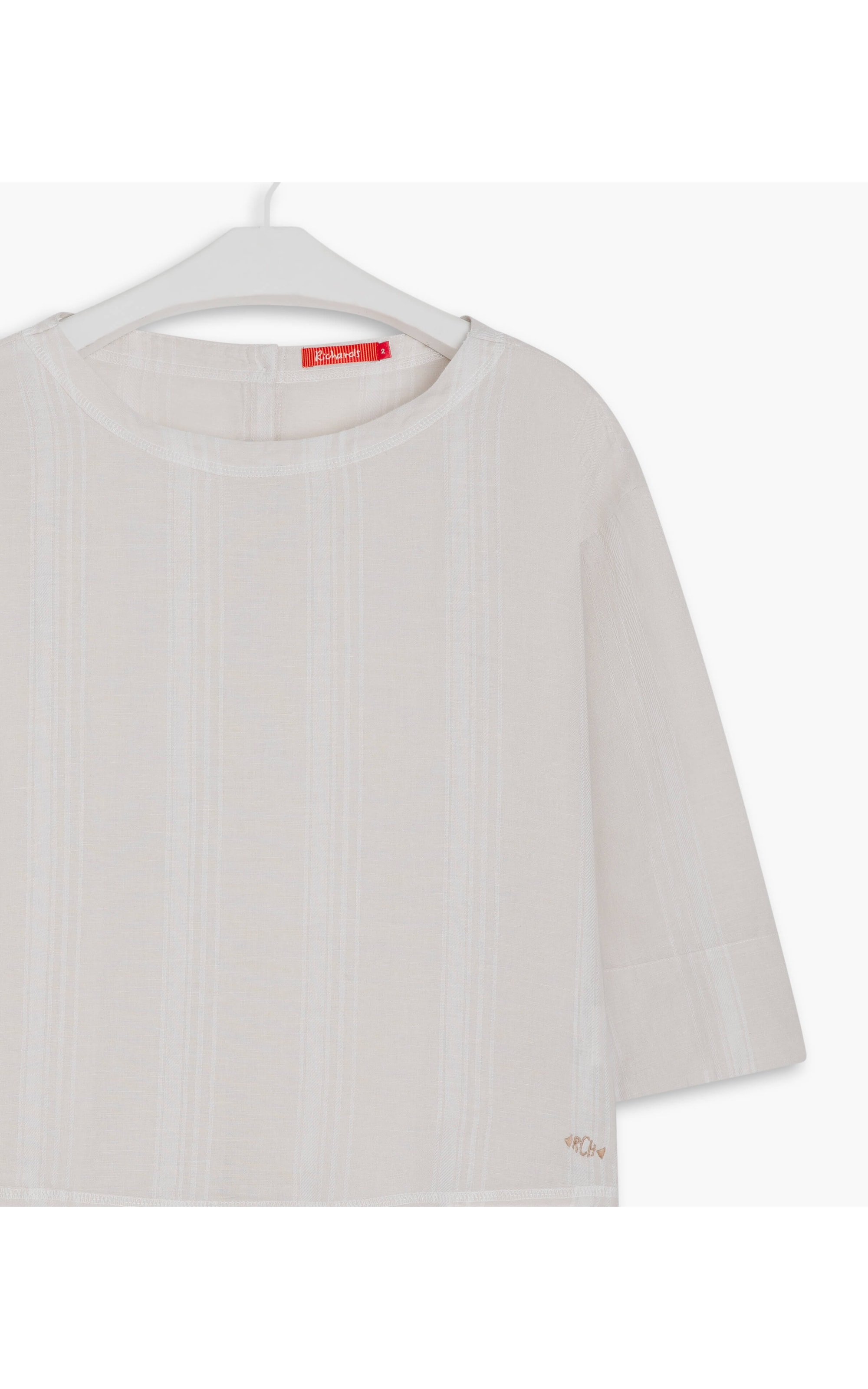 Blusa Linho  Adalia Stripe Natural