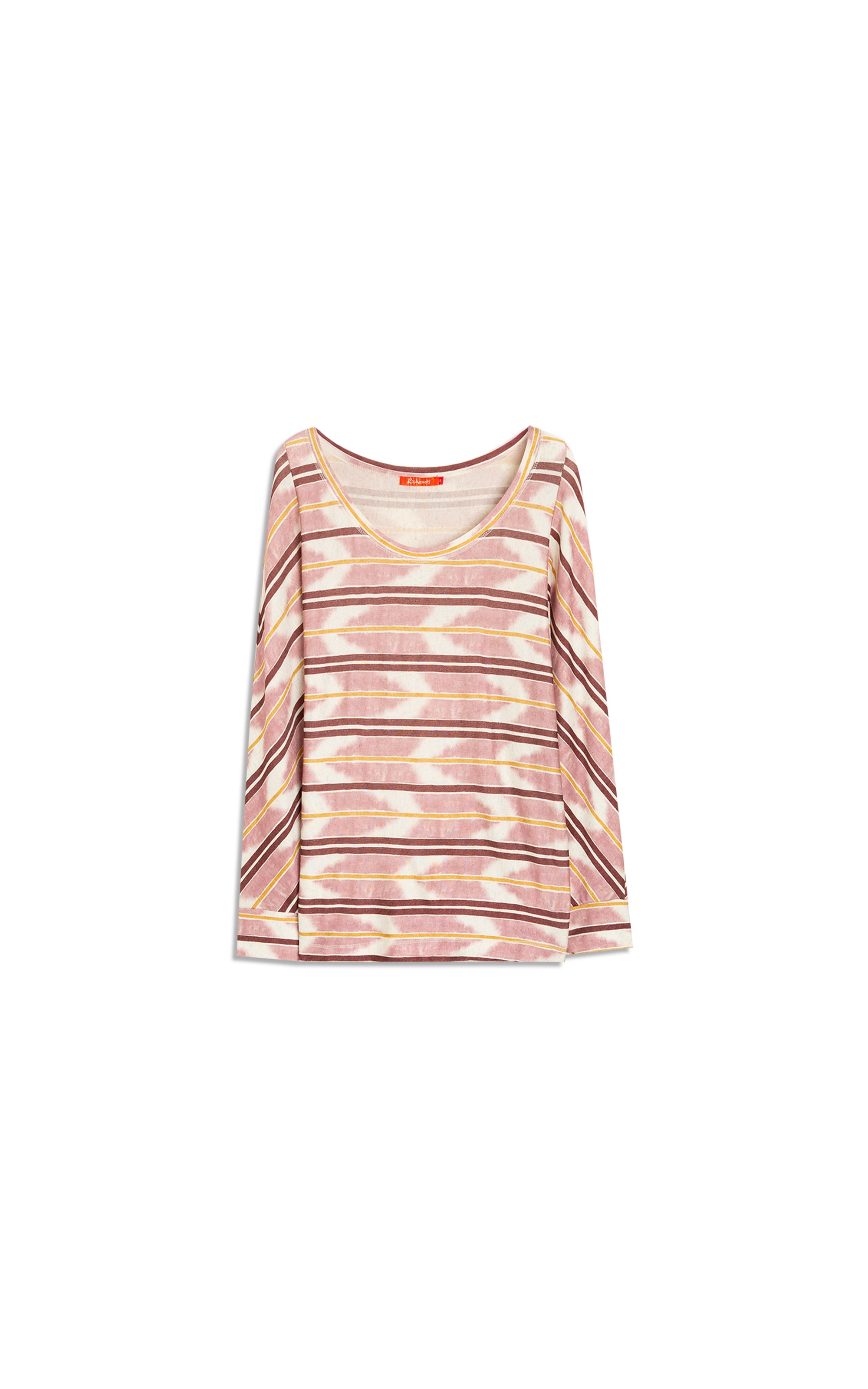 Blusa Linho  Aimi Estampa Ikat Blush