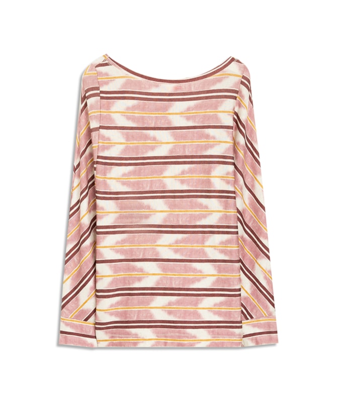 Blusa Linho  Aimi Estampa Ikat Blush