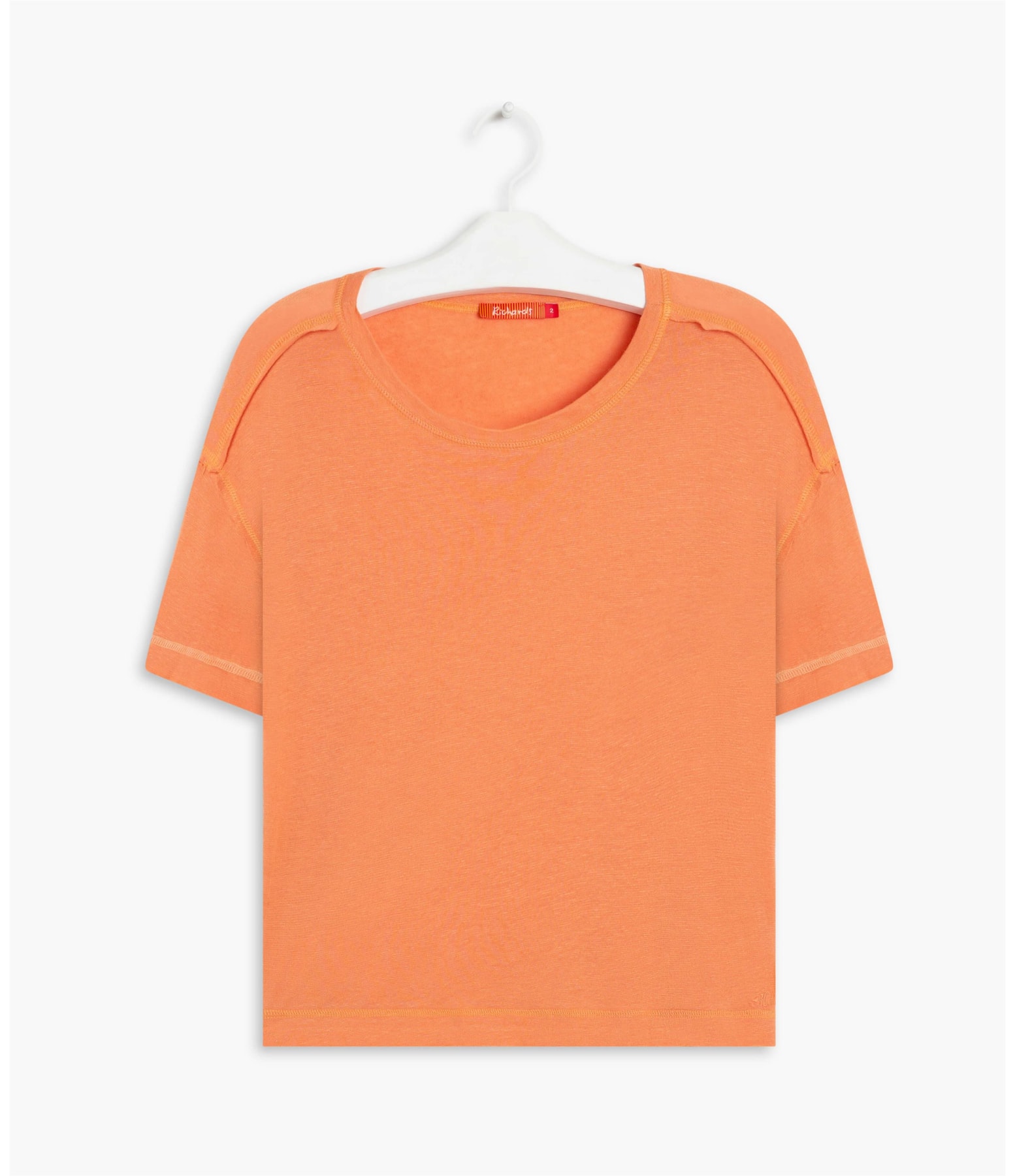 Blusa Linho  Ali  Liso Coral