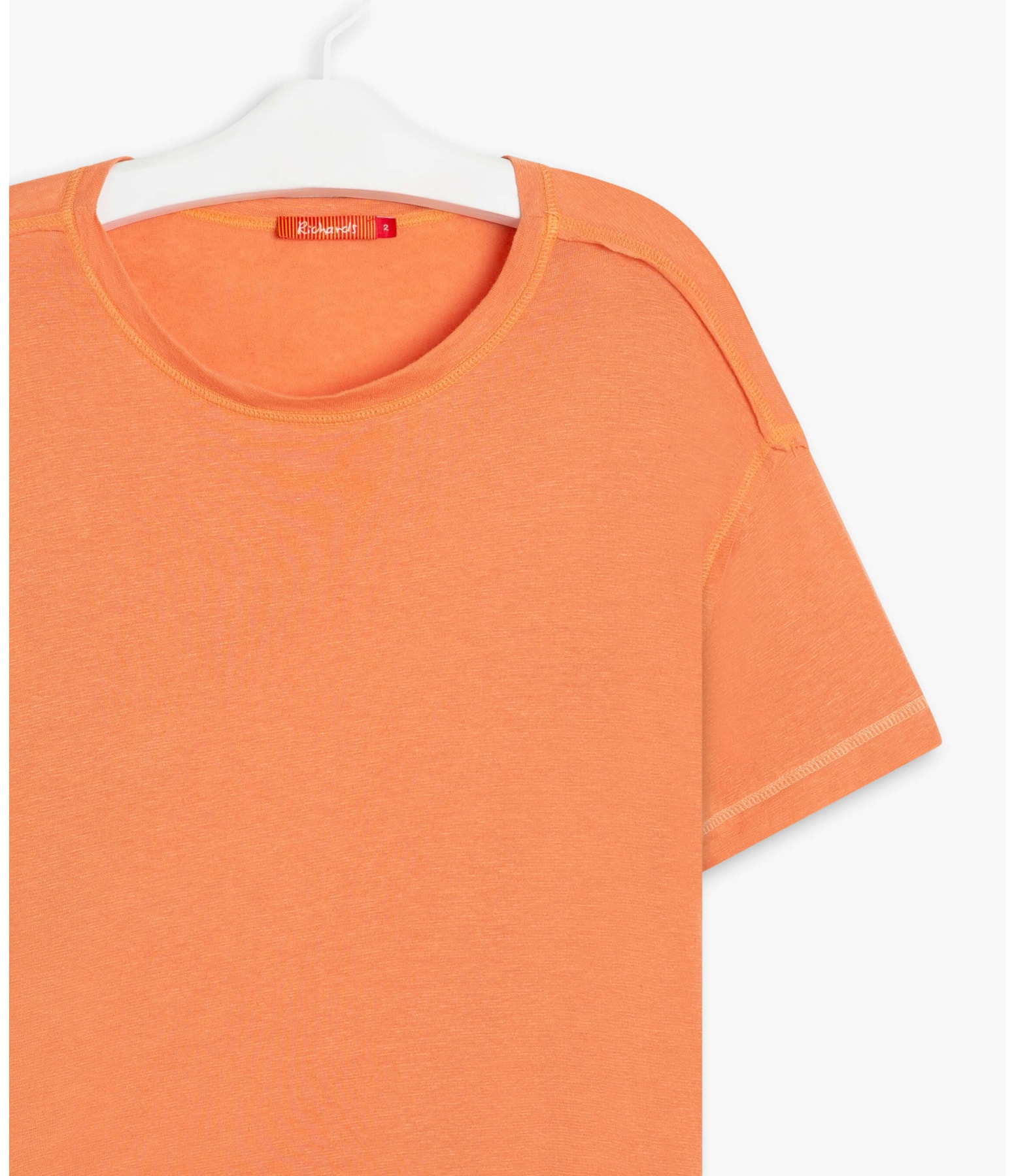 Blusa Linho  Ali  Liso Coral