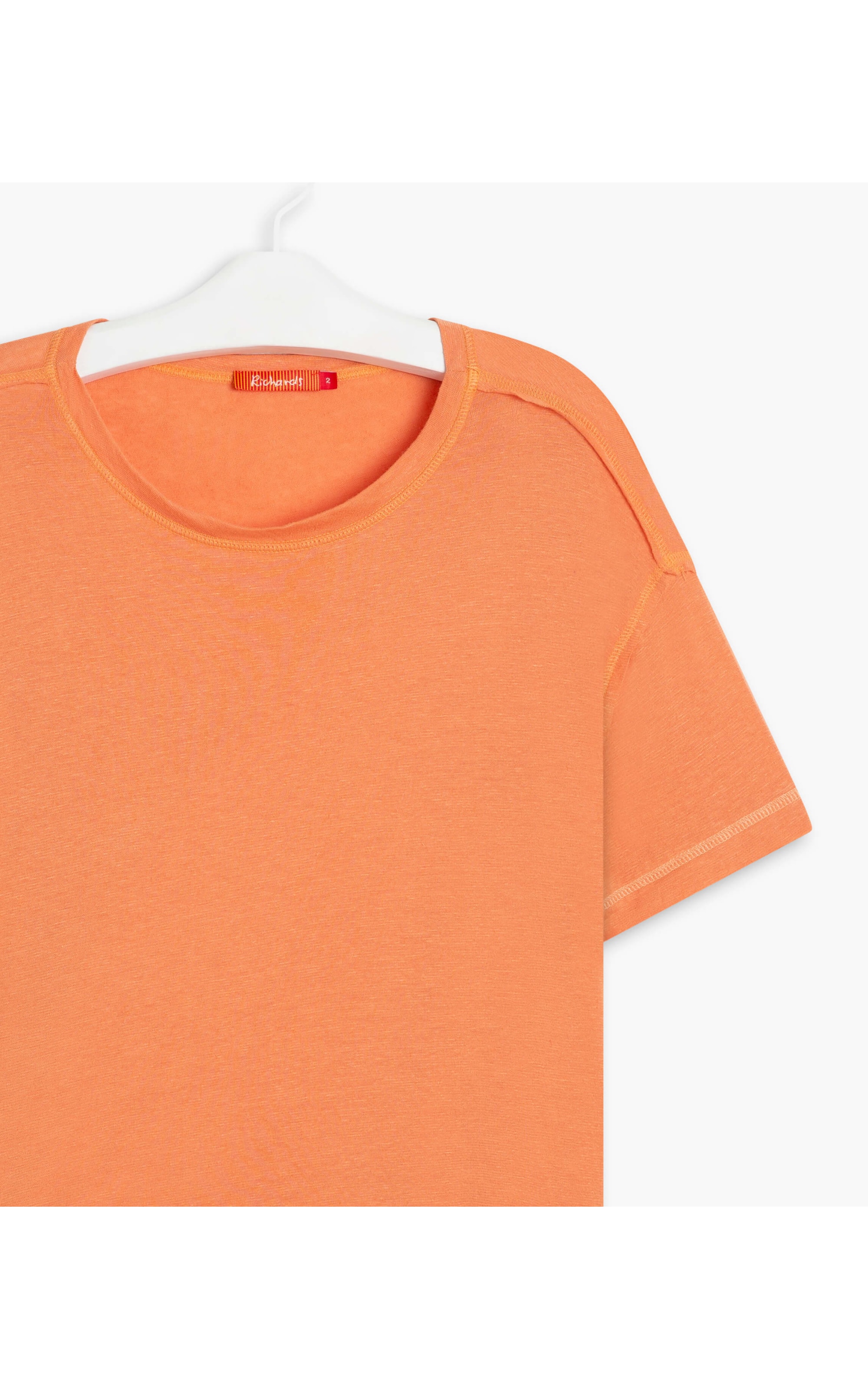 Blusa Linho  Ali  Liso Coral