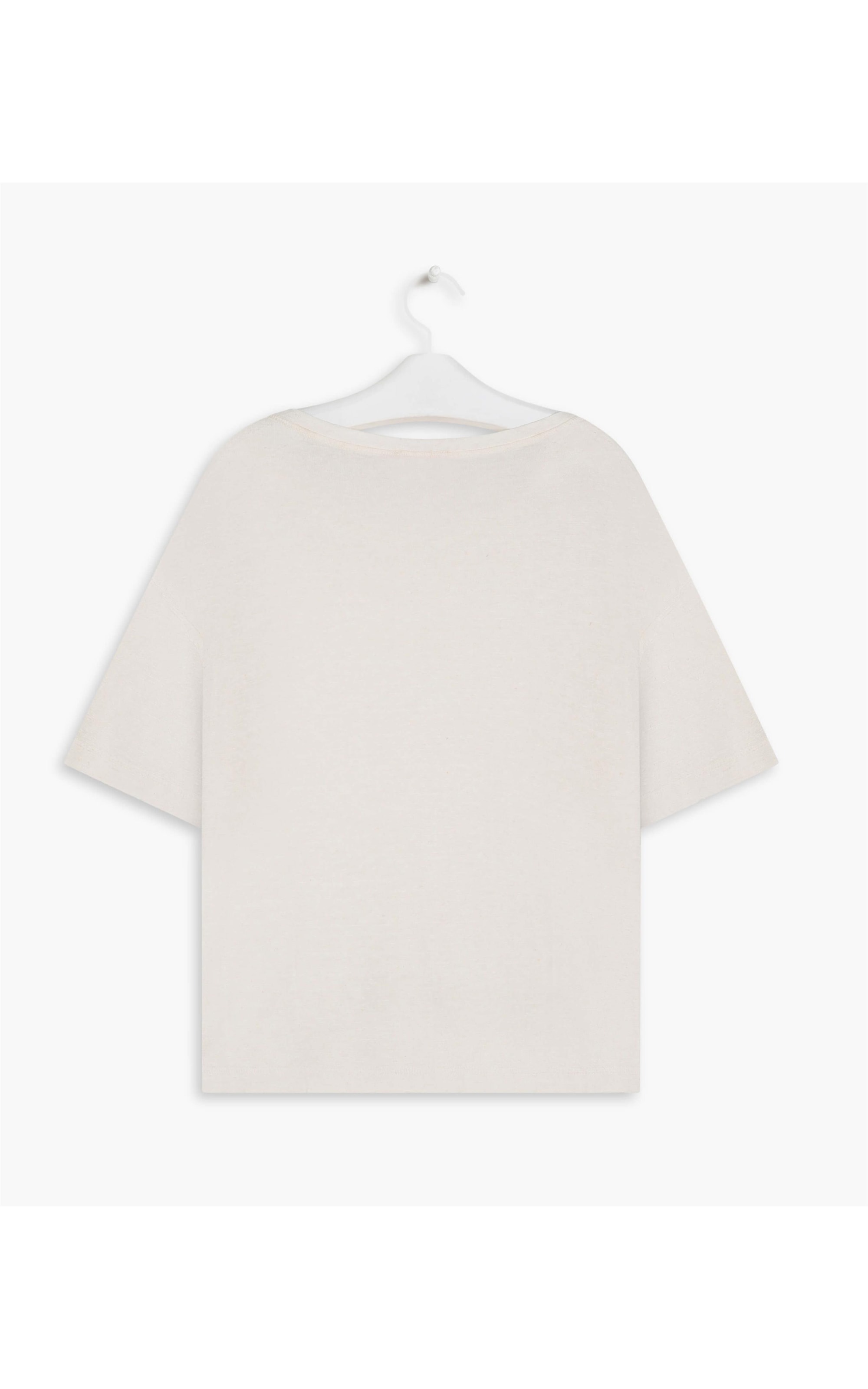 Blusa Linho  Ali  Liso Off White