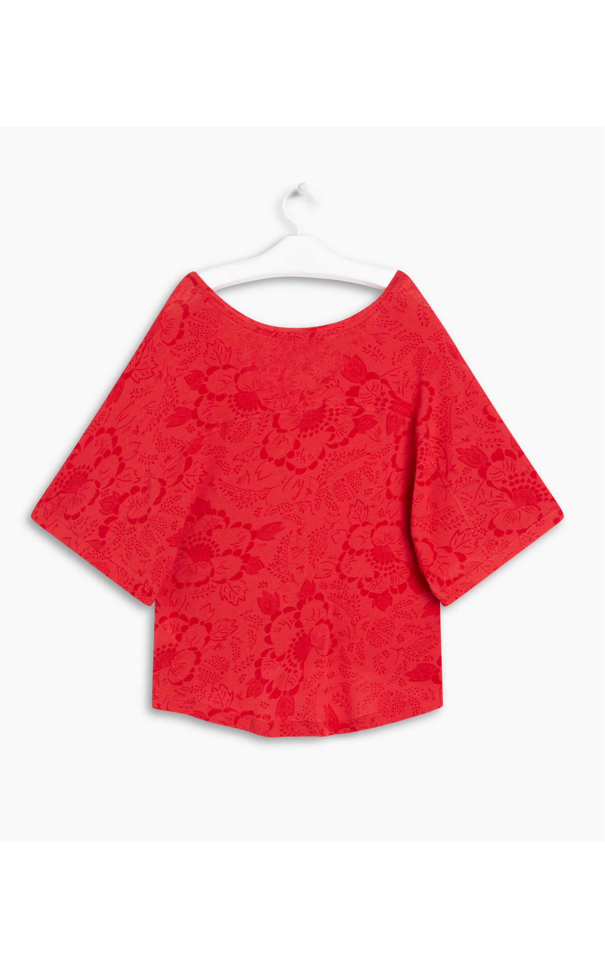 Blusa Linho  Arabela Est. Bandana Vermelho