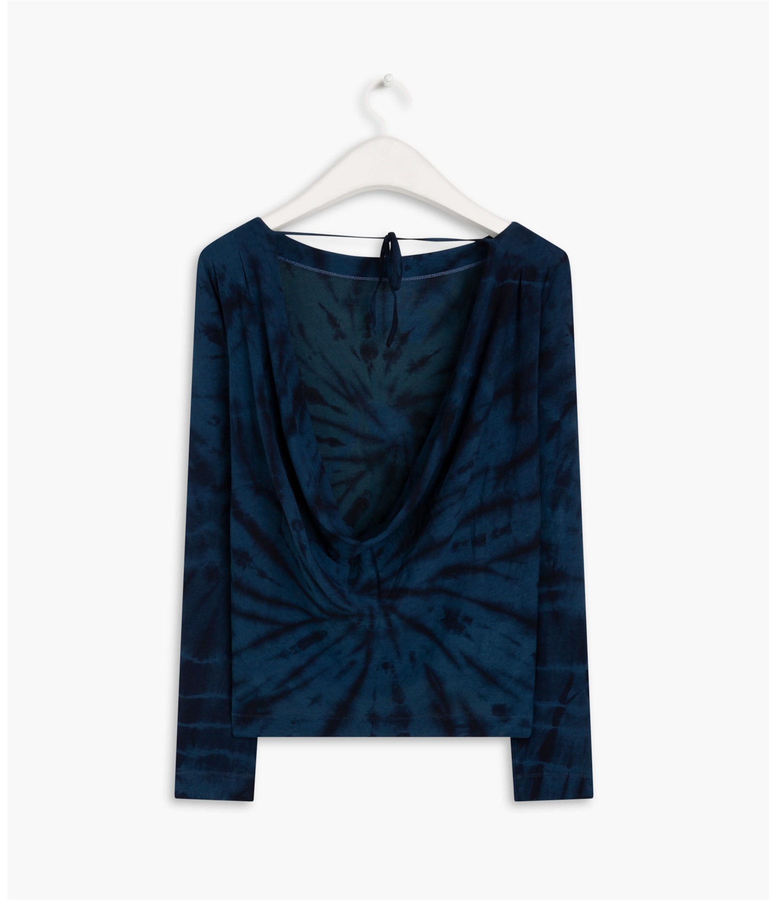 Blusa Linho  Asuka Tie Dye Dark Navy