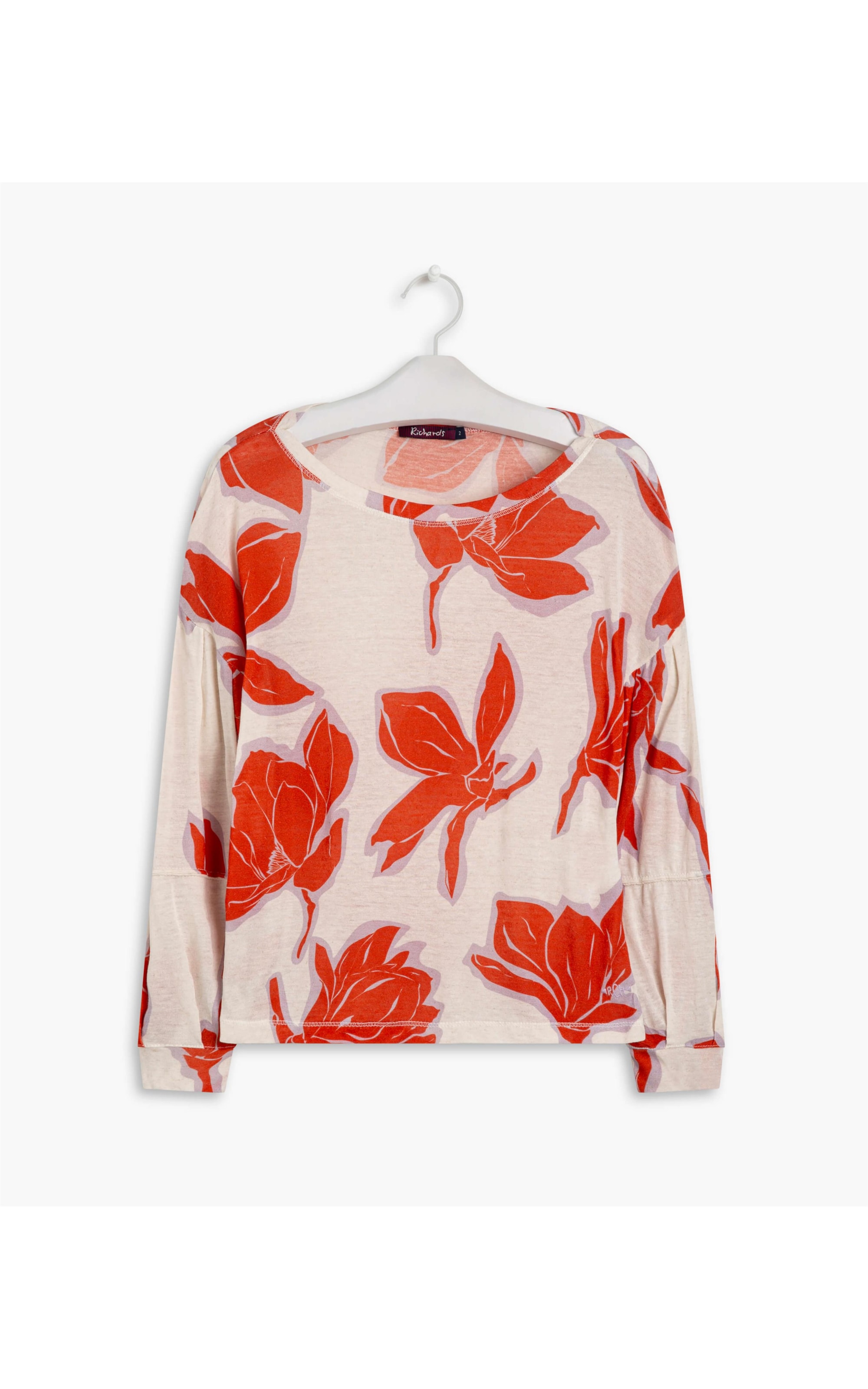 Blusa Linho  Aveiro Est Floral Natural