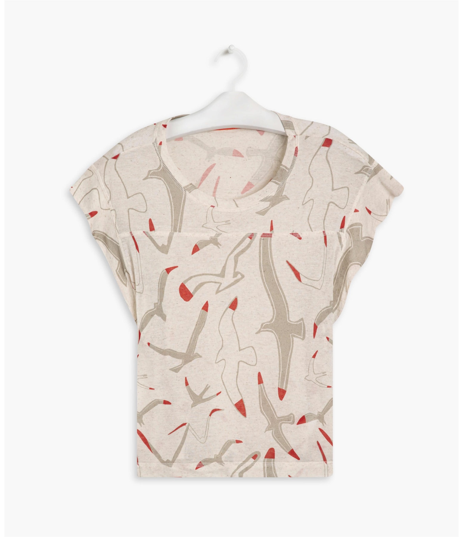 Blusa Linho  Cairo Est Gaivotas Sandy