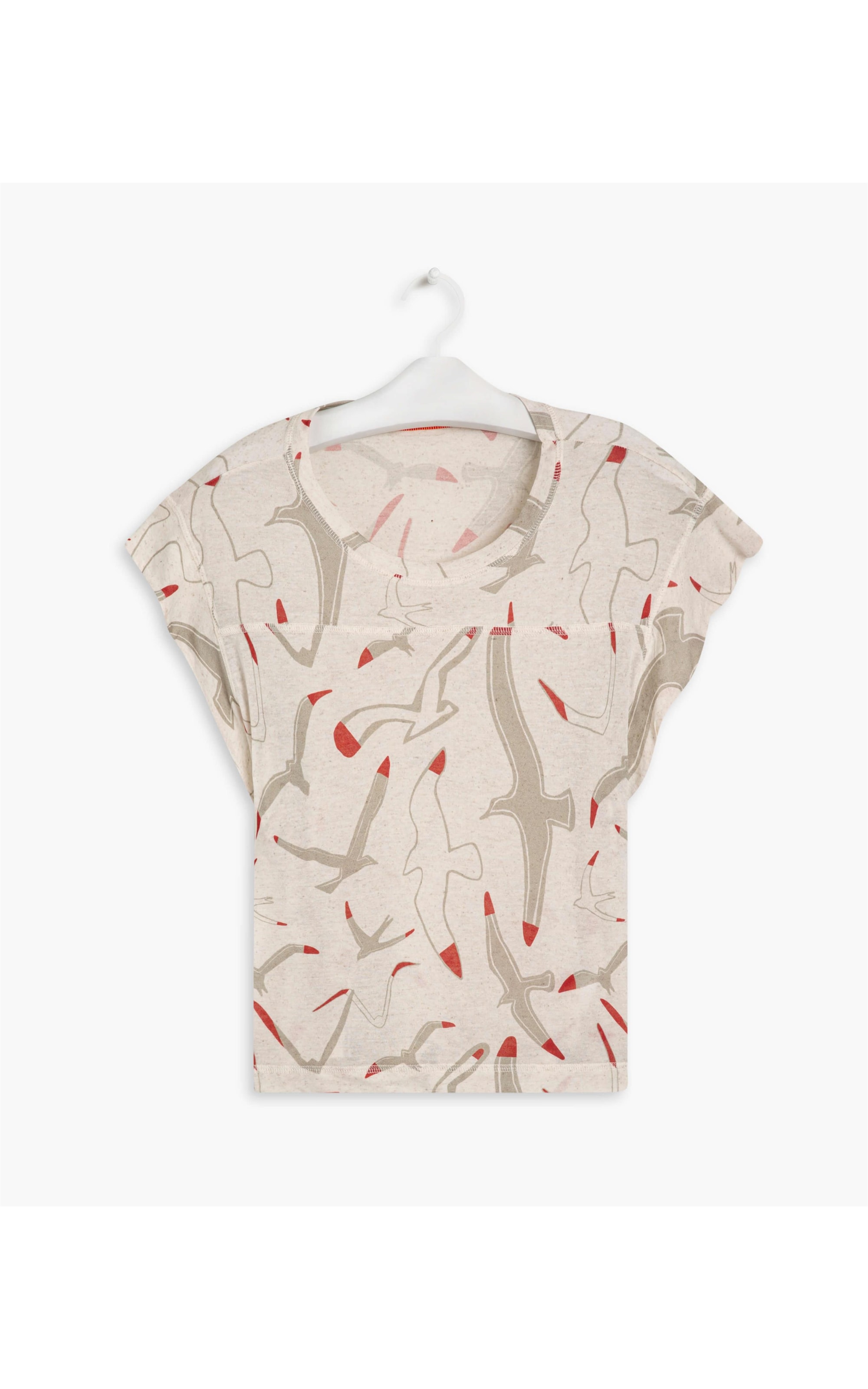 Blusa Linho  Cairo Est Gaivotas Sandy