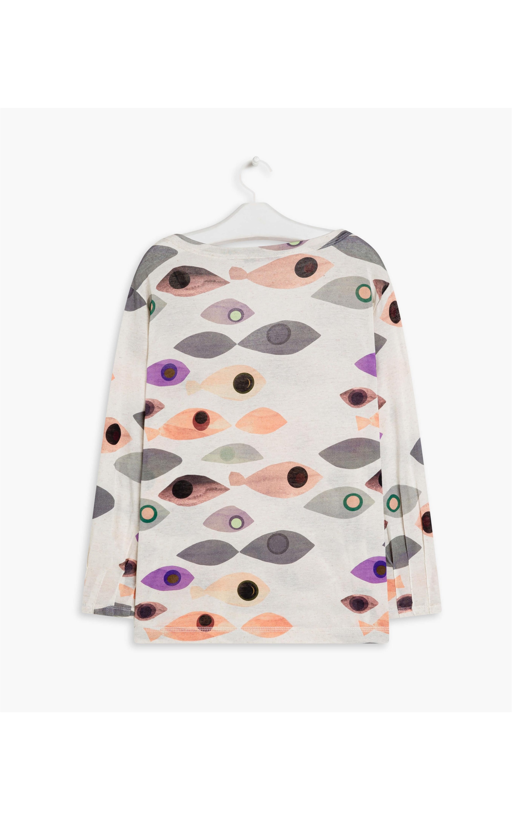 Blusa Linho  Cléo Est Peixes Natural
