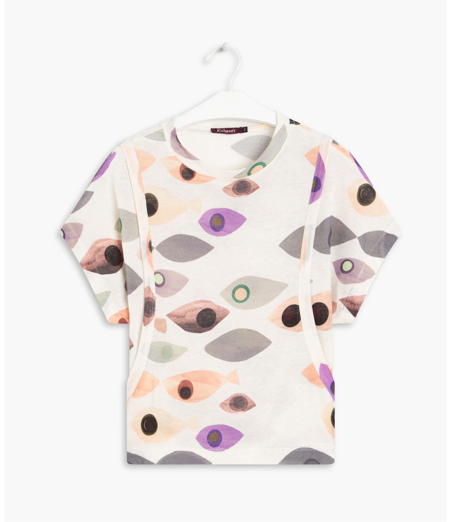 Blusa Linho  Copa Est Peixes Natural